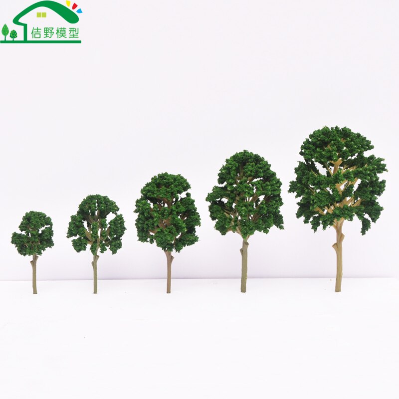 10Pcs 7cm 8cm 10cm 12cm 15cm Mini Ho Scale Model Trees Architectural Train Railrode Street Layouts Scenery Small Tree