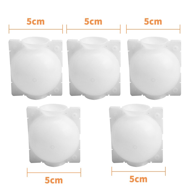 5 pieces of plant rooting ball grafting rooting box breeding box plant root growing box garden 5/8 cm diameter planting tool: white 5cm