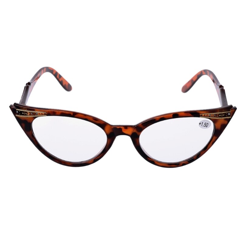 Gafas de lectura tipo ojo de gato para mujer, gafas para presbicia, lente de resina + 1,0 ~ + 3,5