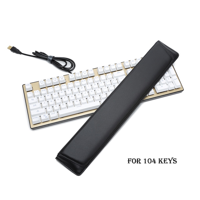 Heculas PU Leather Hands Wrist Rest Bevel Mouse Pad For 87/104/108 Mechanical Keyboard Pad Wrist Support Wrist Protecter