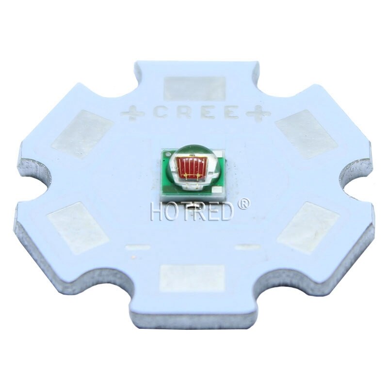50 stuks 3 W LED SMD3535 Lampen Royal blauw Diep rood kan vervangen cree XPE zaklamp Bron met heatsink 450nm /660nm Diode