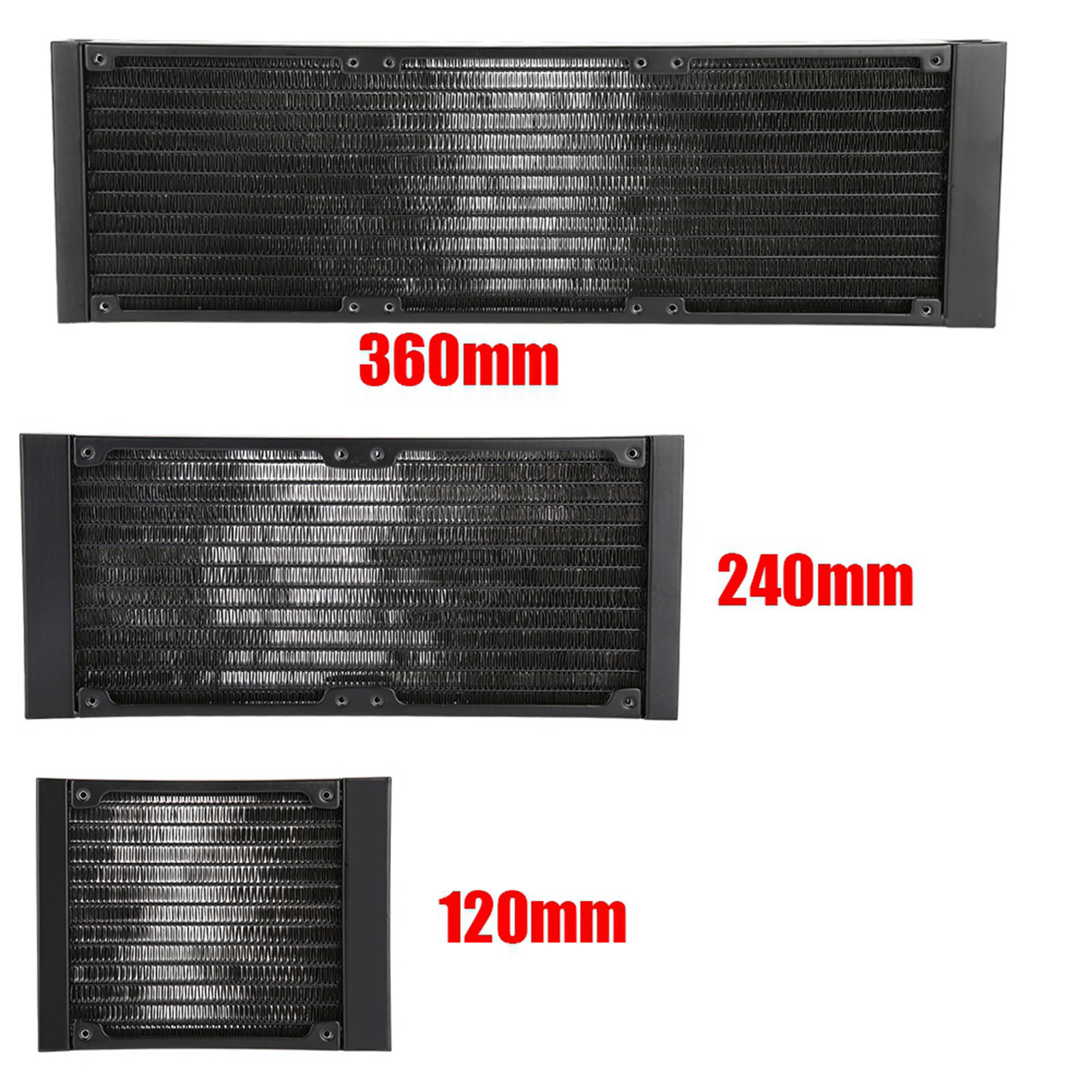 Sistema di raffreddamento ad acqua per computer 12 tubi Scambiatore di calore per computer Filettatura G1/4 Separatore d'acqua Tubo di raffreddamento dell'acqua per raffreddamento del tubo del PC