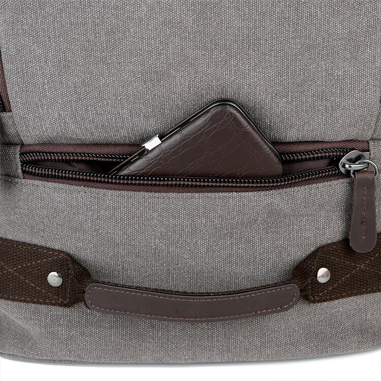 Tilorena masculino lona mochila de grande capacidade resistente ao desgaste lazer viagem computador saco retro masculino ombro grande tamanho