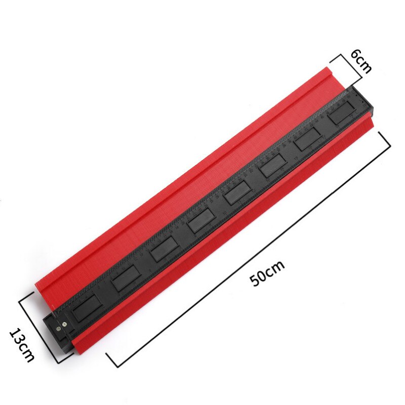 Contour Gauge Plastic Profile Gauge Multifunctional Shape Duplicator Edge Shaping Measure Ruler for Precise: Type-G