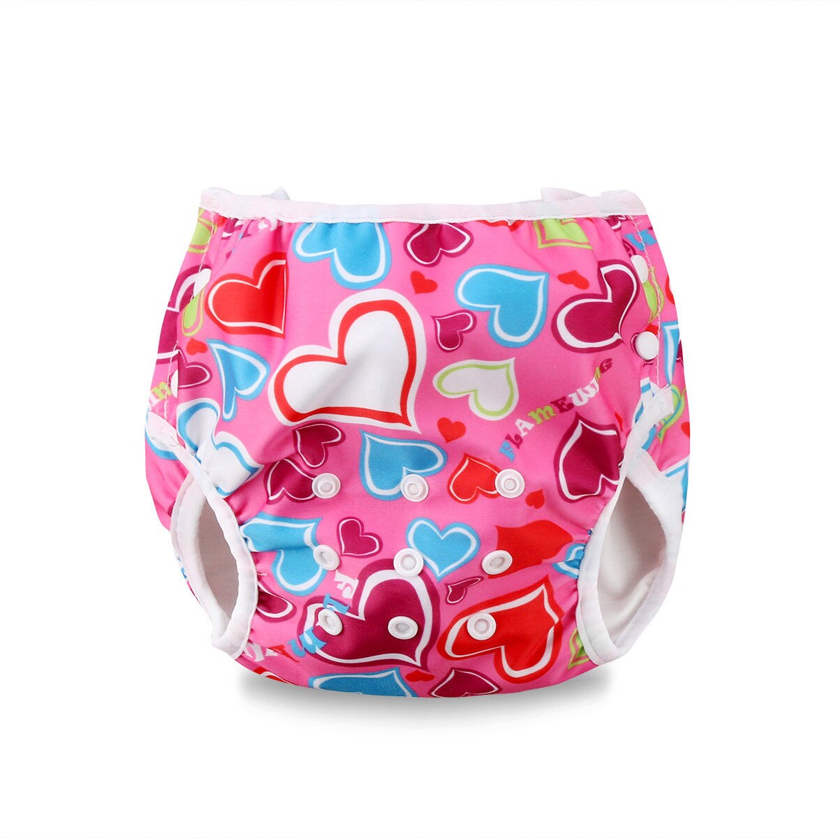 Peuter Pasgeboren Baby Baby Boy Meisje Animal Print Verstelbare Swim Luier Waterdichte Zwembroek Leuke Swim Luier: 6