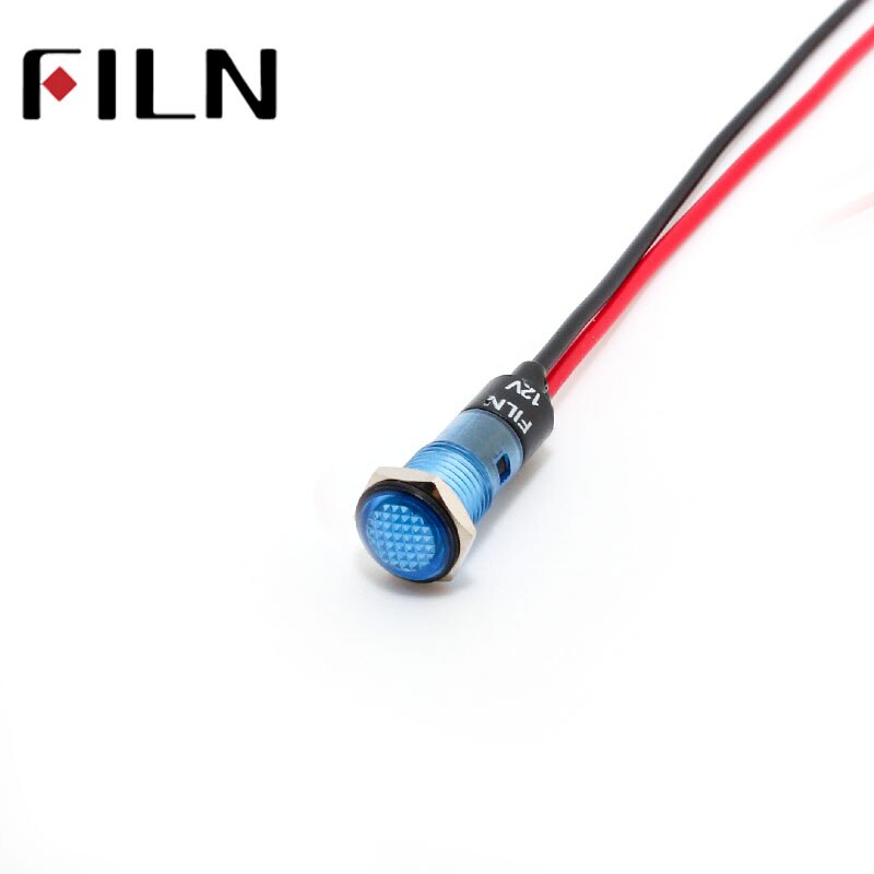 FILN 8mm 6volt 110v 12V 24V led light indicator lamp pilot light signal light