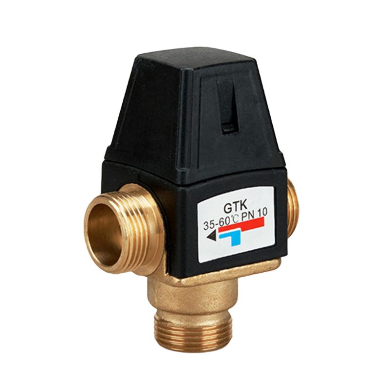 3 Way Mixing Valve Male Thread Brass Thermostatic Valve for Solar Water Heater Tools Accessory
