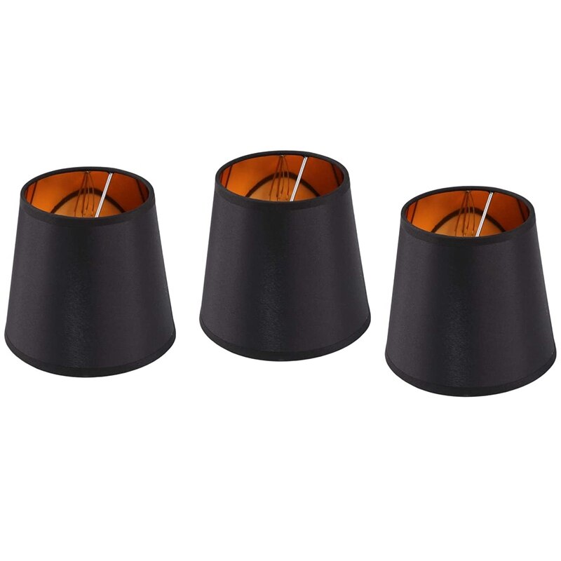 3Pcs Lamp Shade Linen Fabric Lamp Cover for Chandeliers Lights Table Floor Wall Lamps Ceiling Lamp Replacement