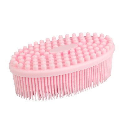 Cepillo de masaje seco de silicona para cuerpo, esponja de baño para cuerpo, anticelulitis, espectáculo de baño, esponja de masaje seco, Bast Wisp: Pink