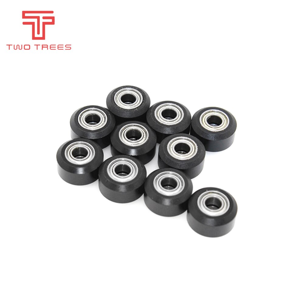 10pcs CNC Openbuilds Plastic wheel POM with 625zz MR105zz Idler Pulley Gear Passive Round Wheel Perlin Wheel V type for V-Slot