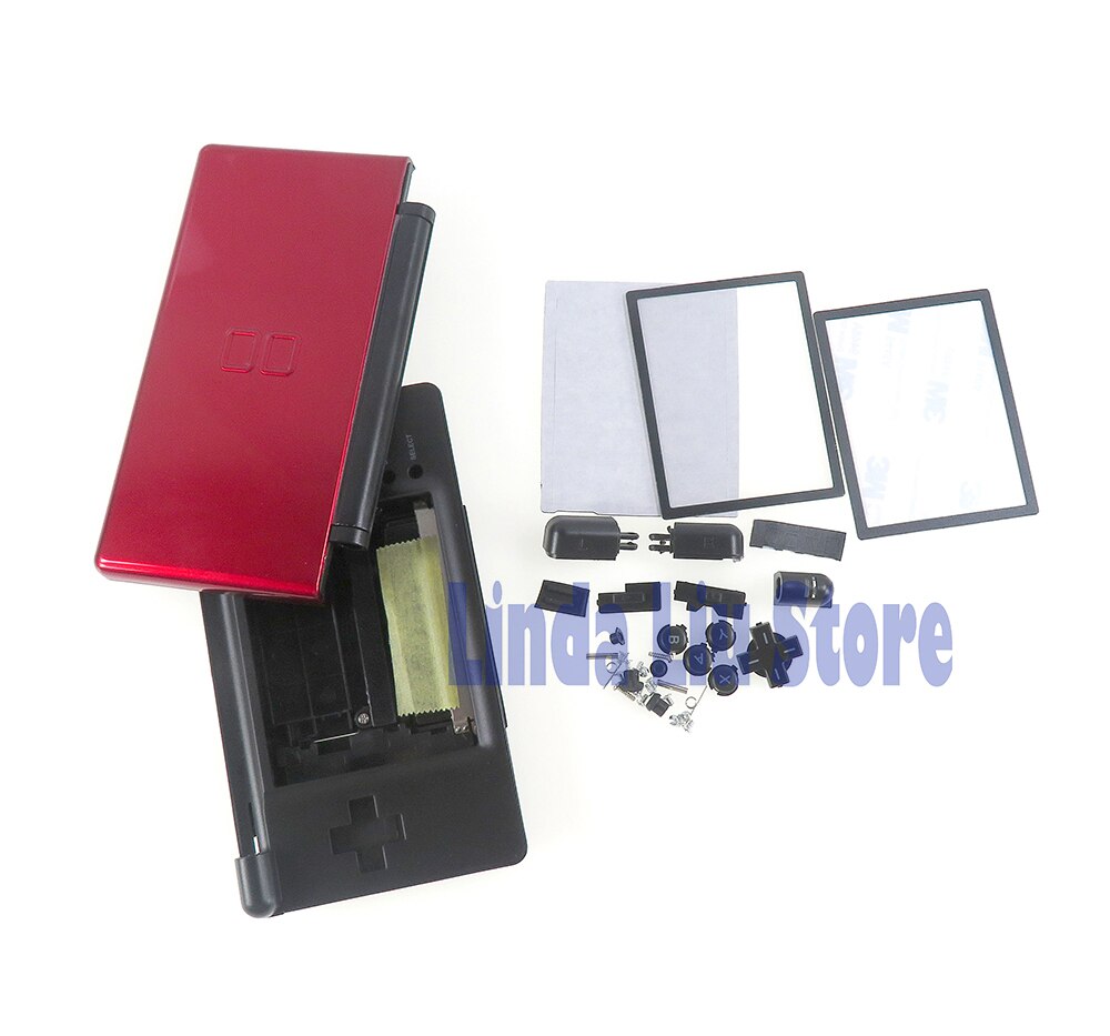 1set/lot Full set Housing Cover Case Replacement Shell For Nintendo DS Lite DSL NDSL: red black