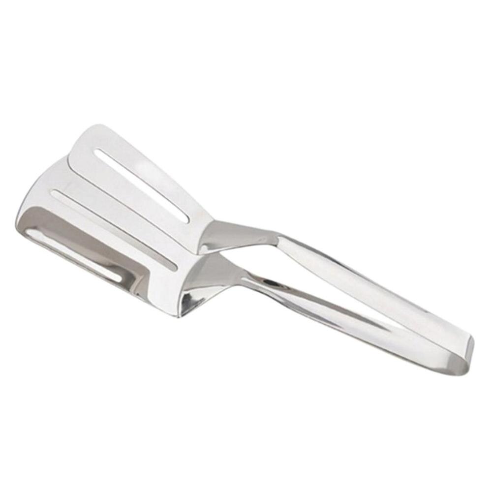 1 pieza fácil de limpiar y resistente a la corrosión de acero inoxidable buffet filete pala frita comida clip herramienta de barbacoa #4M30: Default Title