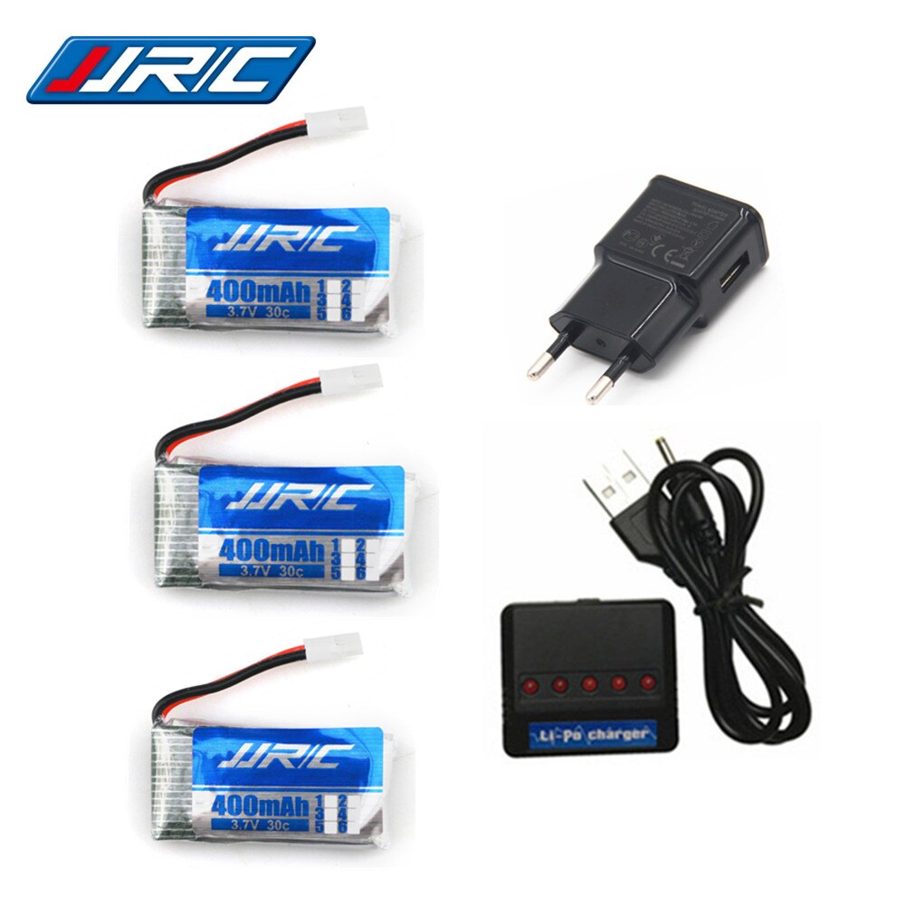 Lipo Batterie 3,7 v 400mAh 30C für JJRC H31 / JJRC H43hw Drohne Li-Batterie JJRC H31 Lipo batterie + (5in1) kabel ladegerät 3/4/5 stücke: verrotten