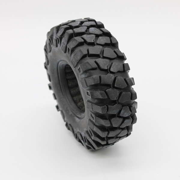Gummidæk 1.9 " dæk 1.9 tommer dæk med svamp 98/100/108/110/114/120mm til rc crawler bilmodeller aksial scx 10 90046 d90 trx -4