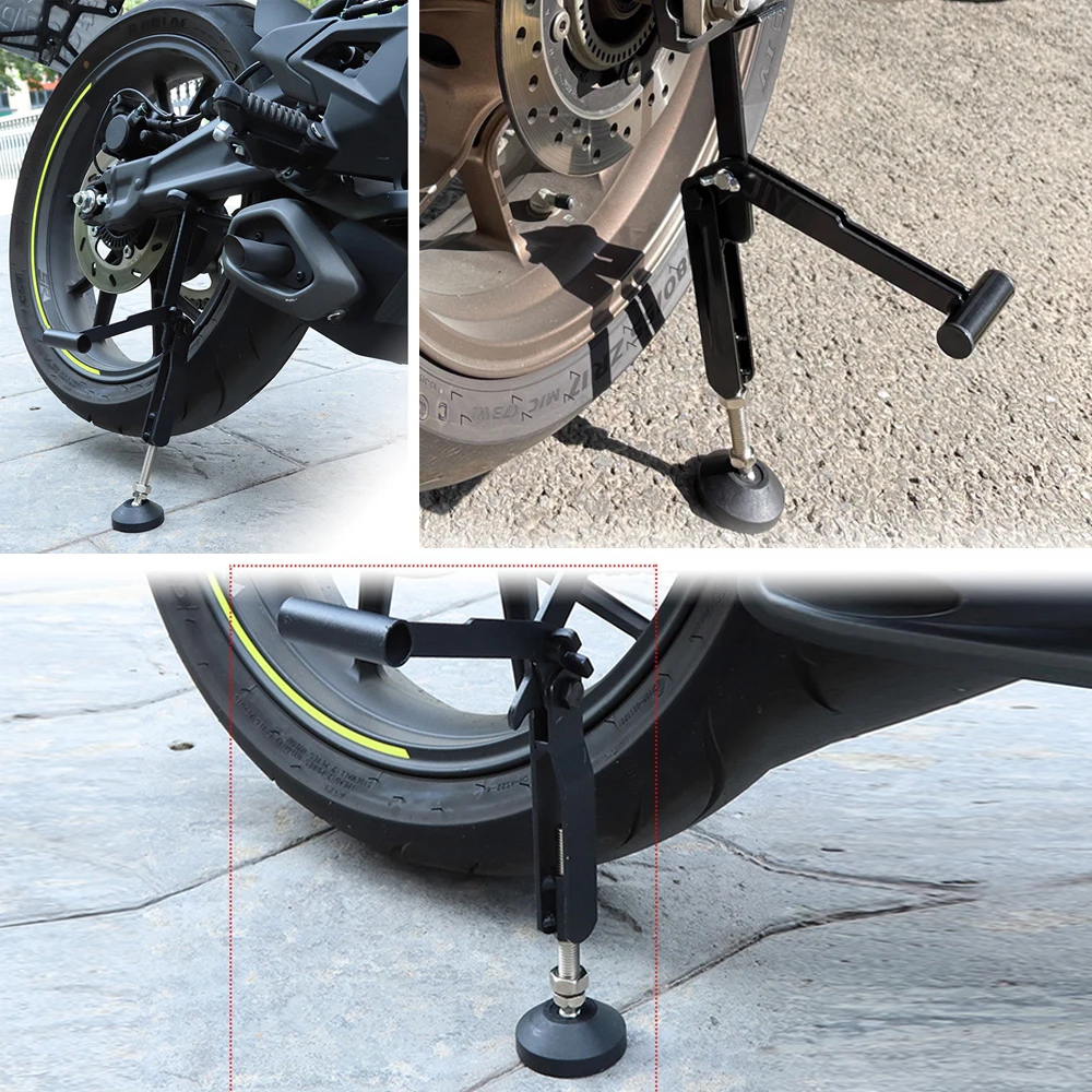 Motorcycle Stand Lifting Support Frame Foldable Heavy Lift Stand Stable Crane Frame For Motorcycle With Upgraded Armrest