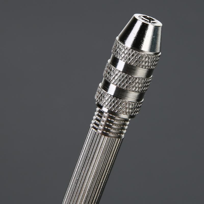 Mini Adjustable Chuck Manual Hand Drill Switch Tool Twsit Micro Spiral Drill Bit 0.3-2.5mm Pin Vice