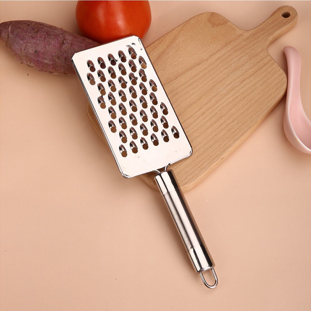 Kitchen Silver Multifunctional Grater Stainless Steel Radish and Potato Scraper