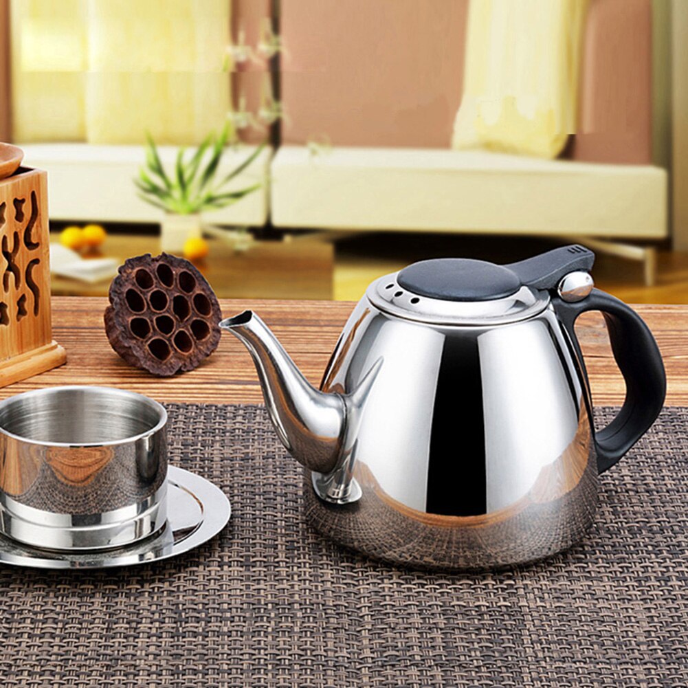 1.2L Keuken Rvs Waterkoker Handheld Instant Vlakke Bodem Waterkoker Inductie Fornuis Verwarming Kokend Thee Pot