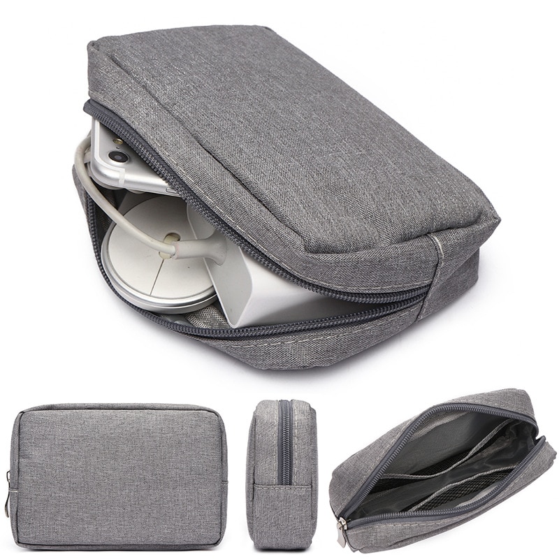 Electronic Accessories Organizer Bag Travel Cable USB Charger Storage Portable Hard drive disk bag Power bank USB cable Bag