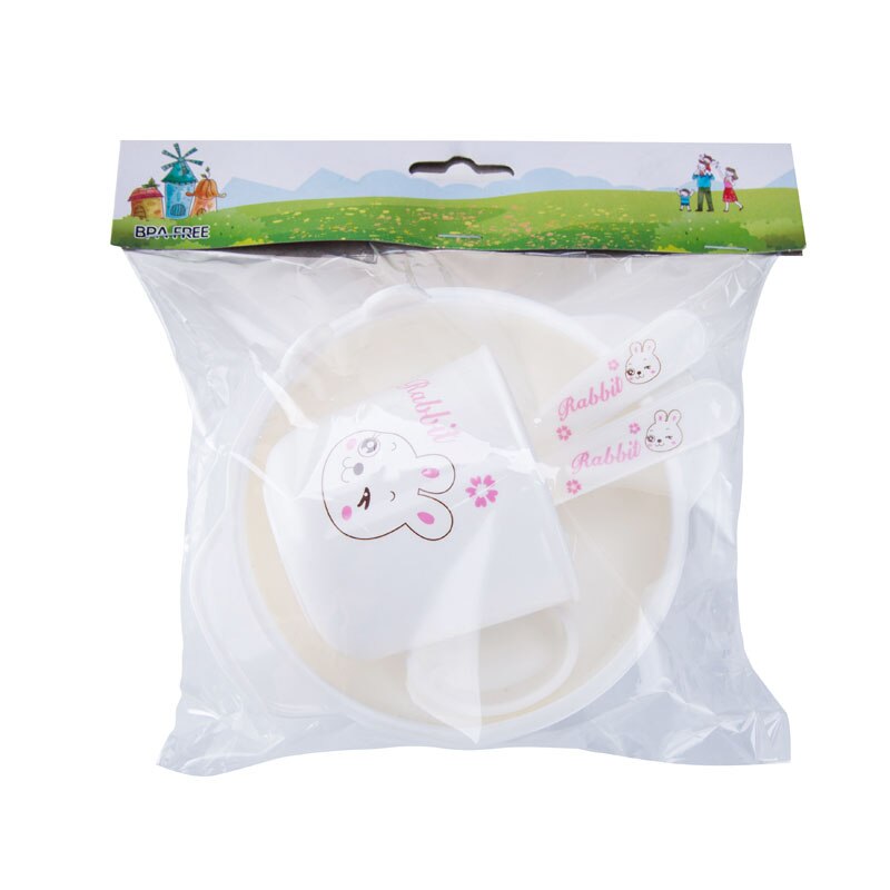 4pc solide fodring baby fade bpa gratis baby service tallerken skål kop ubrydelig sikker plast børn spædbørn spisestel til småbørn