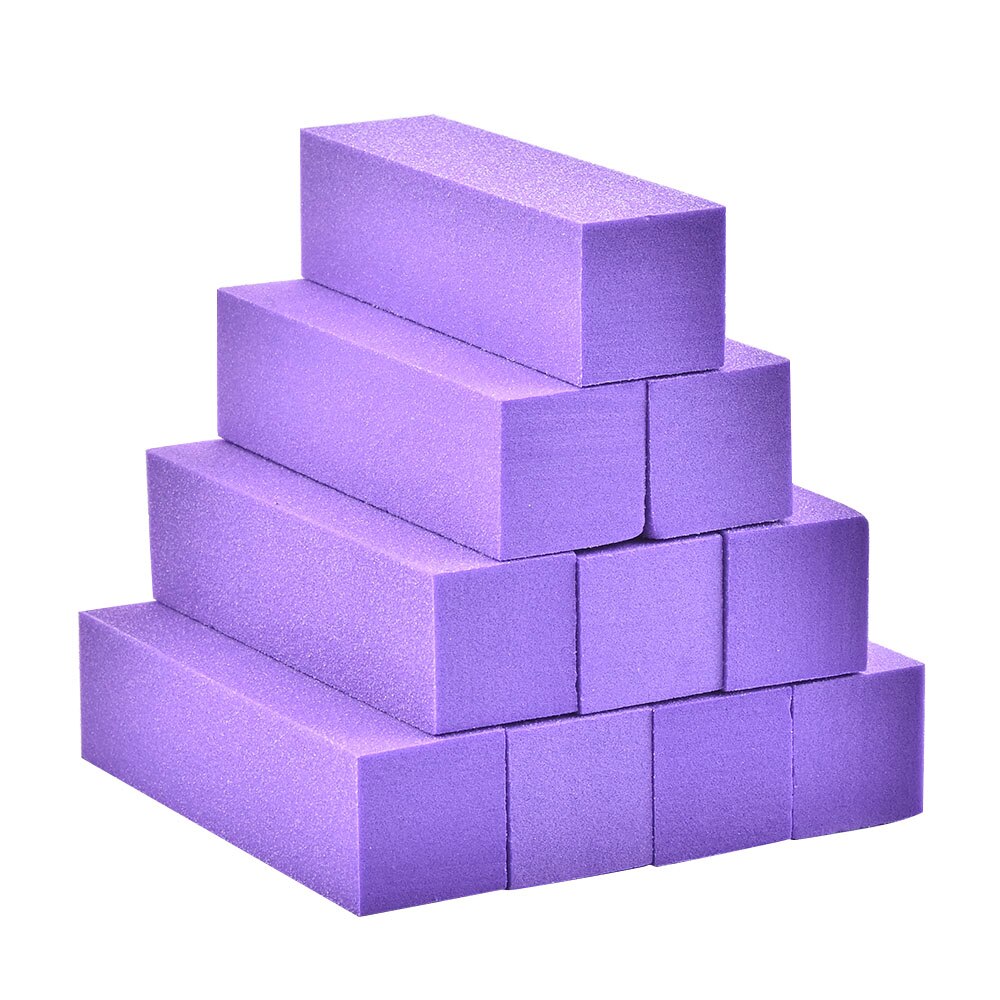 Esponja para pulir uñas, bloque de lijado, pedicura, manicura, herramientas de Arte de uñas, esmalte de uñas duradero y sin daños, Unisex, 10 Uds.: TE338