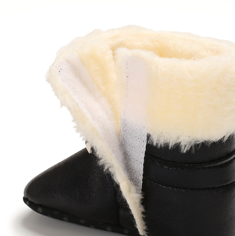 Boweaey Puur Katoen Zachte Bodem 4 Kleuren Baby Schoenen Lederen Winter Laarzen Voor Meisjes En Retail B219