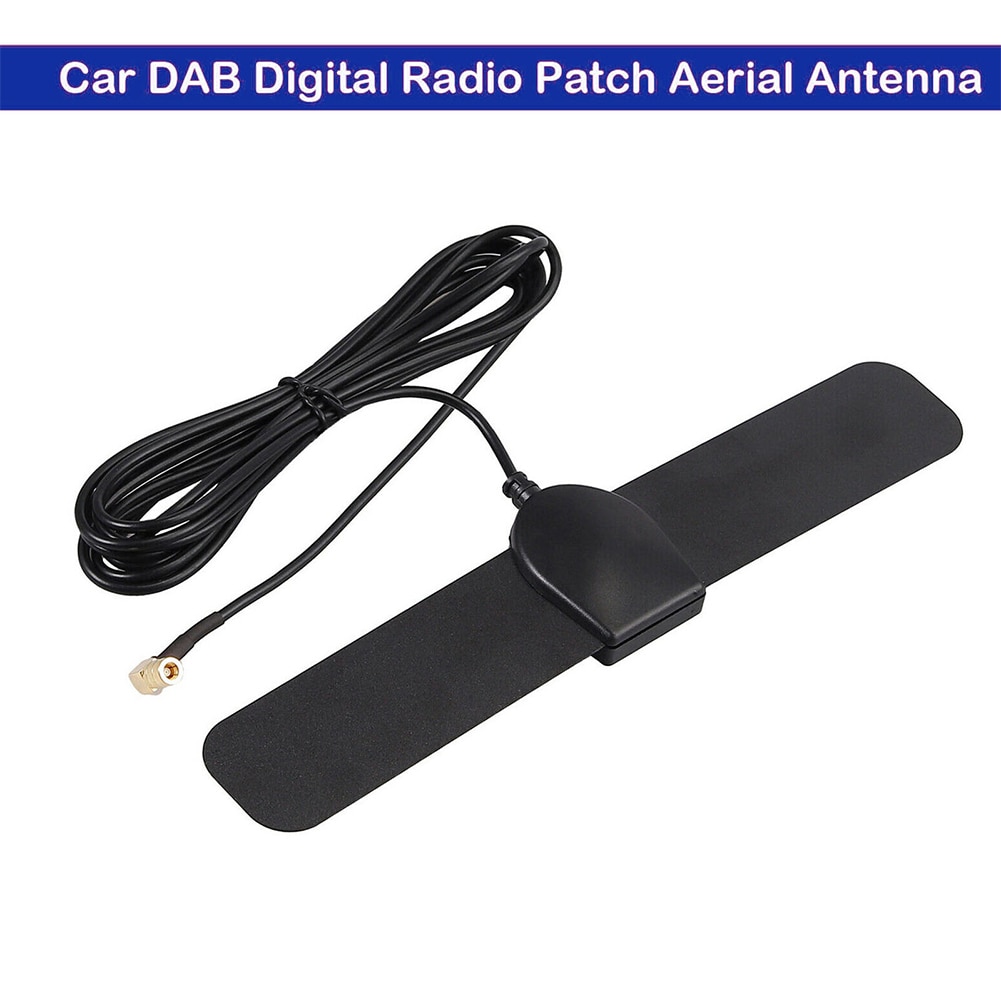 Digital radioantenn pvc med förstärkare exteriör patch antenn bil dab plug and play stabil signal smb adapter för pionjär