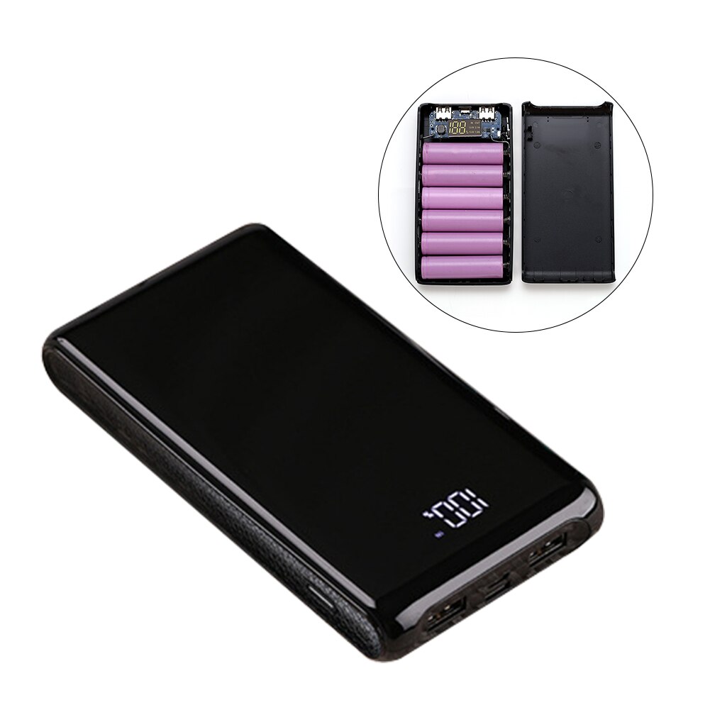 6 Secties 18650 Universele Dual Interface Mobiele ... – Vicedeal