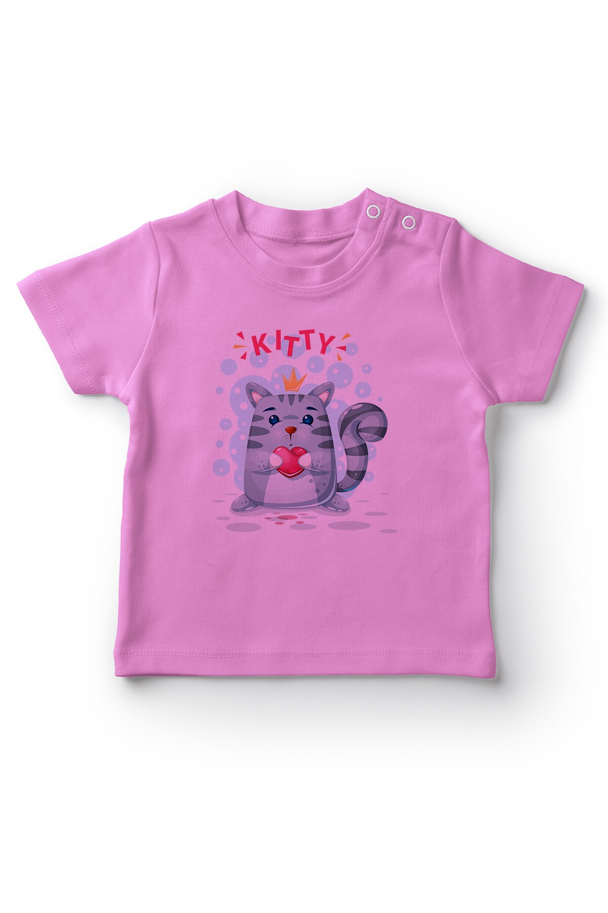 Angemiel Baby Sweet Cat Baby Girl T-Shirt Pink