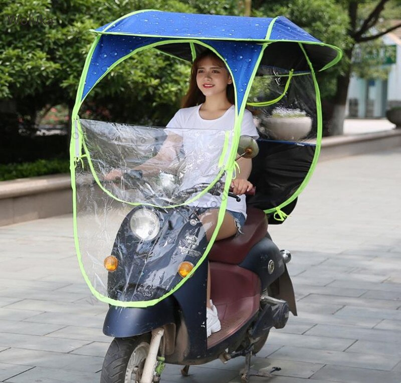 Elbil baldakin motorcykel baldakin fortykning carport cykel forrude solcreme paraply fortelt  cd50 q02
