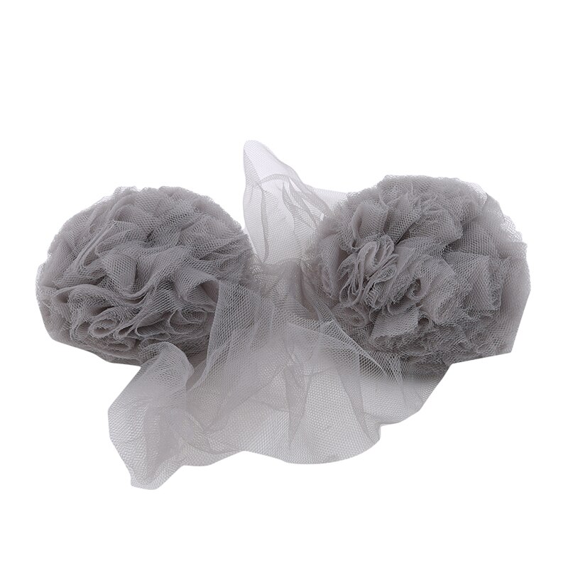 Bebê princesa decoração do quarto guirlanda bola bunting para crianças mosquito chiffon bola pingente do bebê acessórios de cama: gray