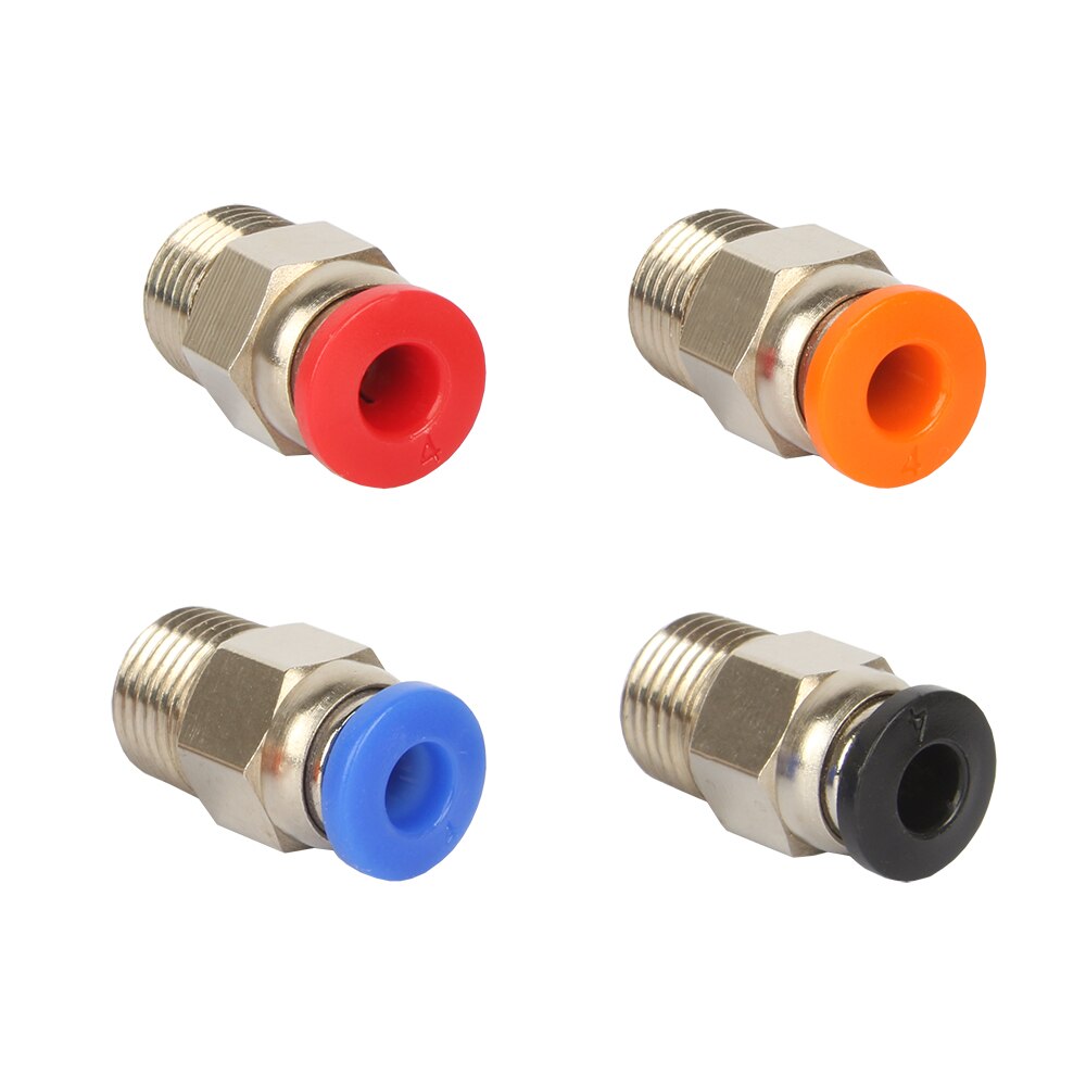 3DSWAY 3D Printer Parts PC4-01 Quick Connector Pneumatic Fittings Connector 4*2 Feeding PTFE for e3dv6 Hotend 1.75mm Filament