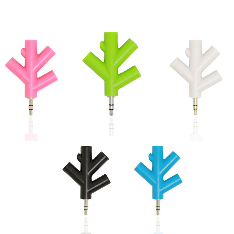 3.5mm 4 Way Port Aux Multi Headphone Earphone Audio Splitter Adapter 3.5mm Jack HUB Spliter Cable Extender 1 Male to 4 Female