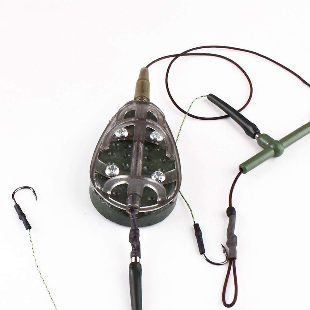 Outdoor Fishhook Method Bait Rack Lead Feed Hook Carp Fishing Bait Cage Bait Cage Cross-Border Feeder Fishing Gear Accessories