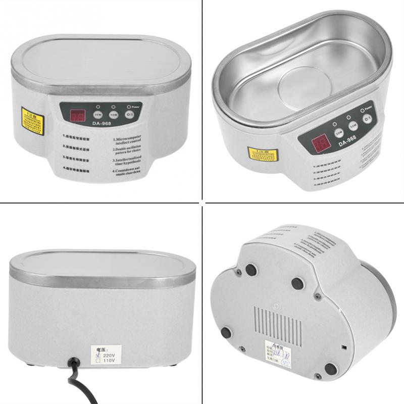220v 600ml 30w/50w ultralydsrenser briller smykker laboratorium eksperiment rengøring tank maskine cn stik