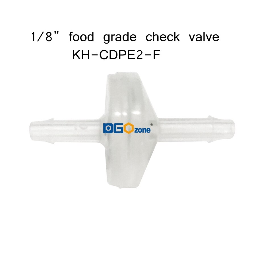 Livsmedelsventil pp plast backventil backventil 1/8 "  to 3/8 " ventil kh-cdpe-f-serien dgozone