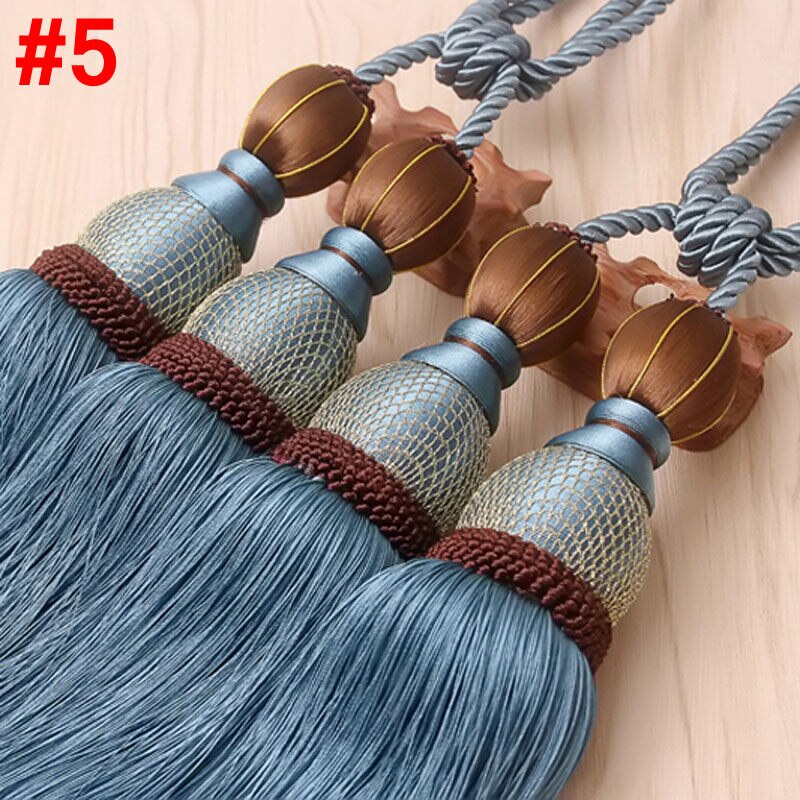 Rideaux Holdbacks glands pour rideaux Embrasse Rideau Rideau accessoires gland Tieback derniers produits chinois CP066-40: Blue
