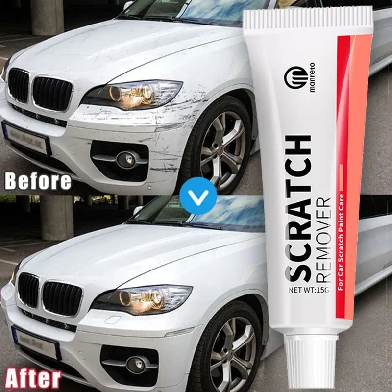 pasta lucidante per auto per rimozione graffi auto con spugna, kit per la cura della vernice per carrozzeria dell'auto Vernice spray per riparazione vernice per auto e motocicli