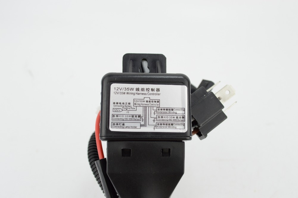 1 st  h4 hid relä selehid xenon kit  h4-3 h13-3 9004-3 9007-3 bixenon ledningsnät hi lo controller kabelkabel
