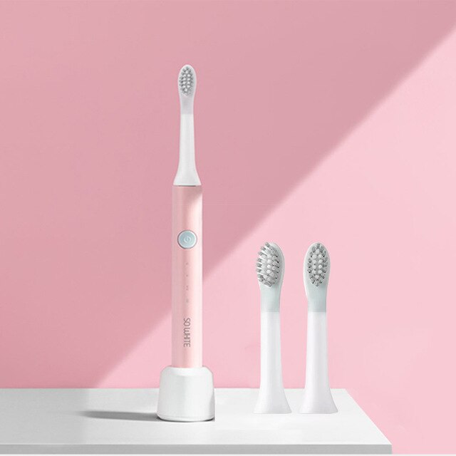Xiaomi så hvid sonisk elektrisk tandbørste genopladelig vandtæt rengøring ultralyd automatisk tandbørste  ex3 sonisk: 3018333- e
