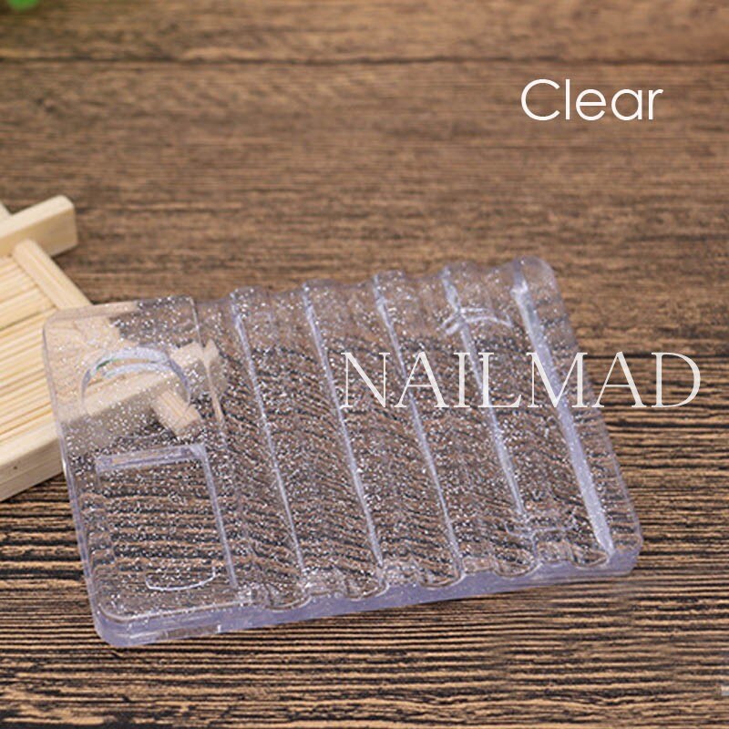 1pc nagelkunst acryl penselen houder kristal acryl display stand rust gereedschap voor uv gel pen nagel gereedschap: Default Title