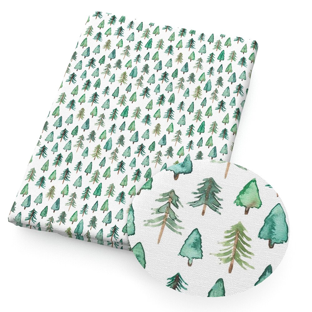 50*145cm rævbladpære trykt polyester bomuldsstof til fremstilling af tøj duge kjole til syning af duge ,1 yc 8269: 1110361001