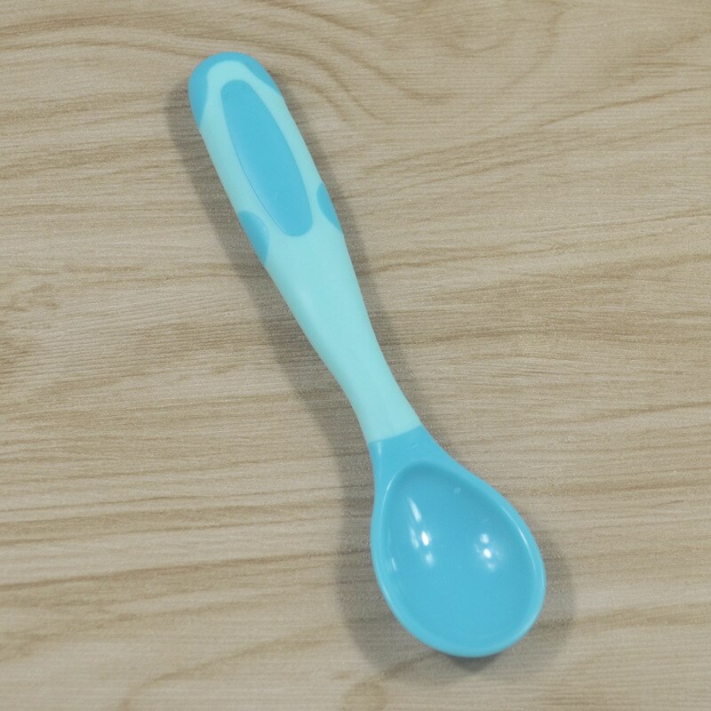 Children's Tableware Soft Silicone Spoon Baby Feeding Tool Training Eating Deformable Table Spoon Silicone Kitchenware Gadget