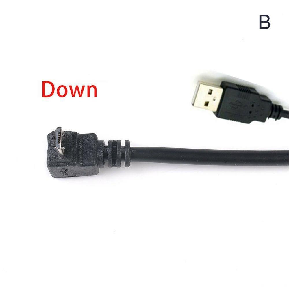 1Pc 27Cm Haakse Usb 2.0 Male Naar 90 Graden Links 5 Cord Pin Hoek Connector Kabel Adapter mannelijke Usb Converter Micro F3O7: Down