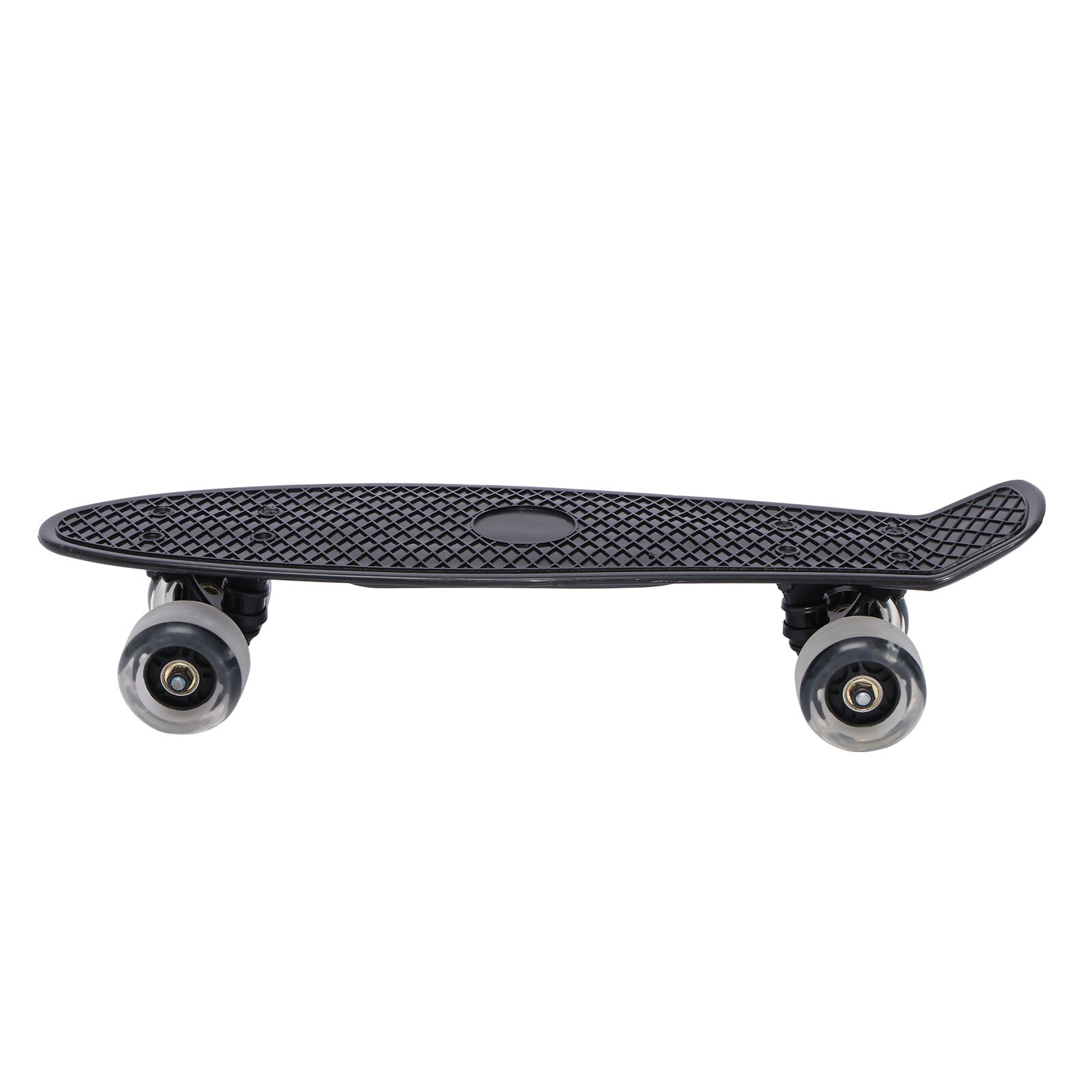 Fish Board Mini Cruiser Skateboard Children Scooter Longboard Skate Boards Retro Board Wheel Truck Bearings Flashing Big Wheel: Black flashing wheel