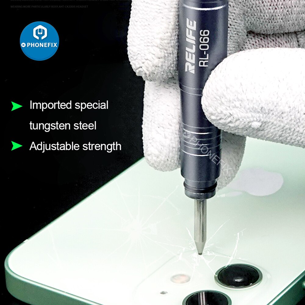 Relife rl -066 fjerne glas bagdæksel værktøjer til iphone baghus batteri sprængning kamera linse break crack nedrivning pen