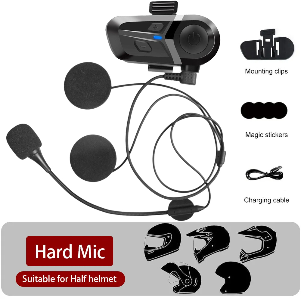 Motorrad Bluetooth Headset 5,3 kabellos Helm Headset Freis prec heinrich tung Bluetooth Telefon Musik Spieler für Motorrad Helme: verrotten