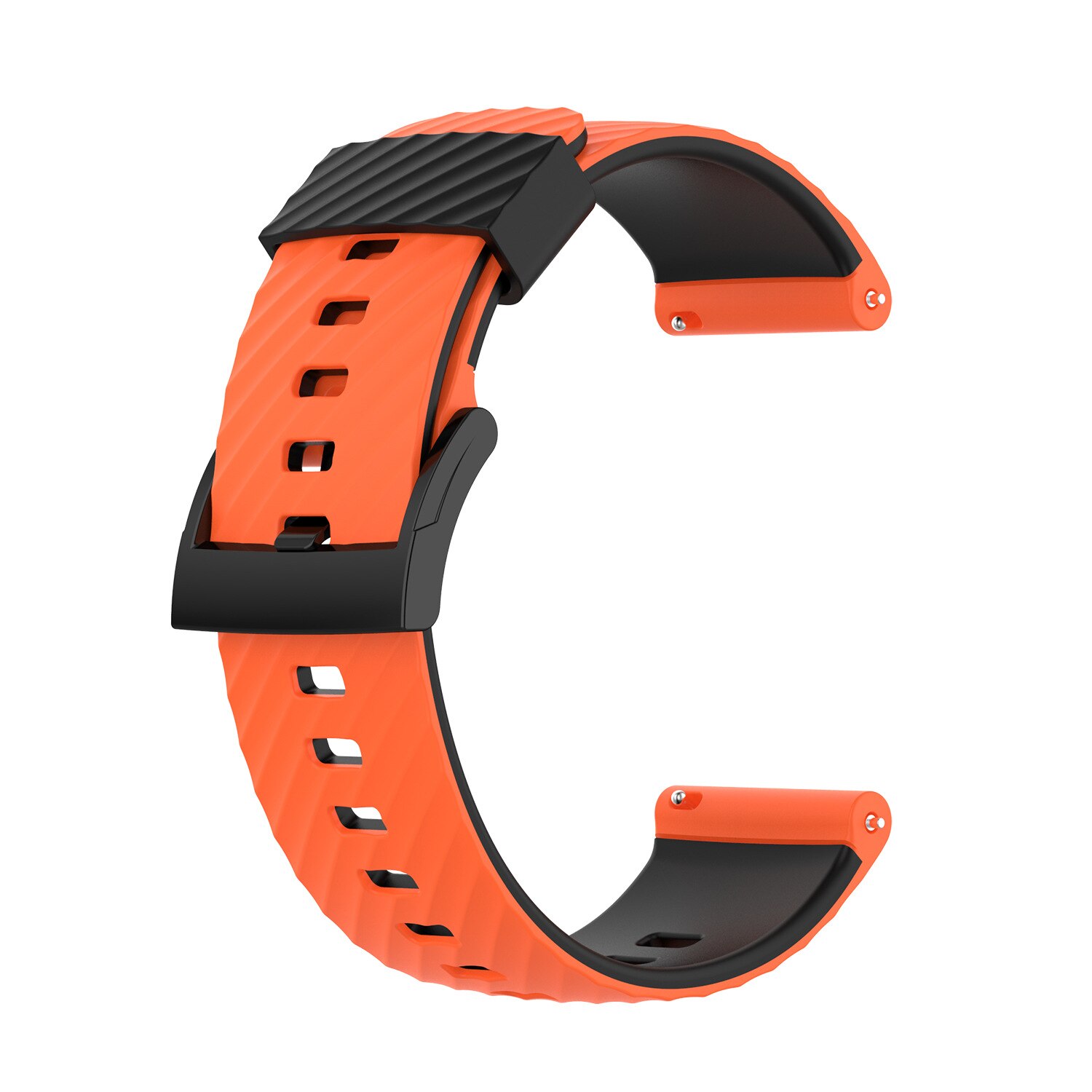 Gummi Uhr Band Für Suunto 7 Suunto 9 Armband Armband Weiche Silikon Uhr Strap Für Suunto 9 Baro/9 spartan/9 GPS Band: Orange Black
