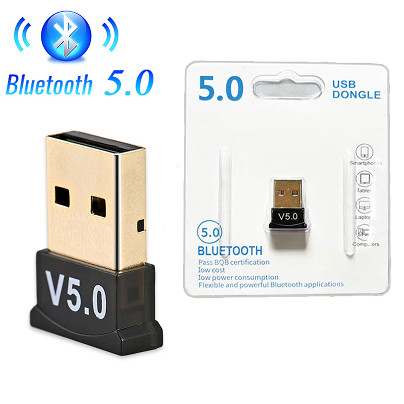 USB Bluetooth 5.0 adaptateur émetteur Bluetooth récepteur Audio Bluetooth Dongle sans fil USB adaptateur pour ordinateur PC portable V5.0