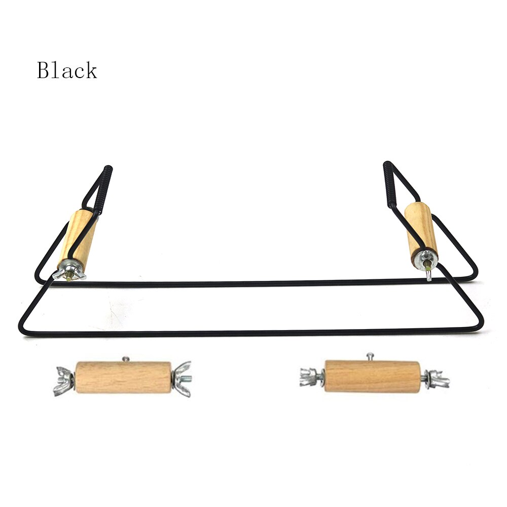 Wood Weaving Beading Loom Kits for Jewelry Bracelets Necklaces DIY Handmade Stainless Steel Bead Knitting Tools: black